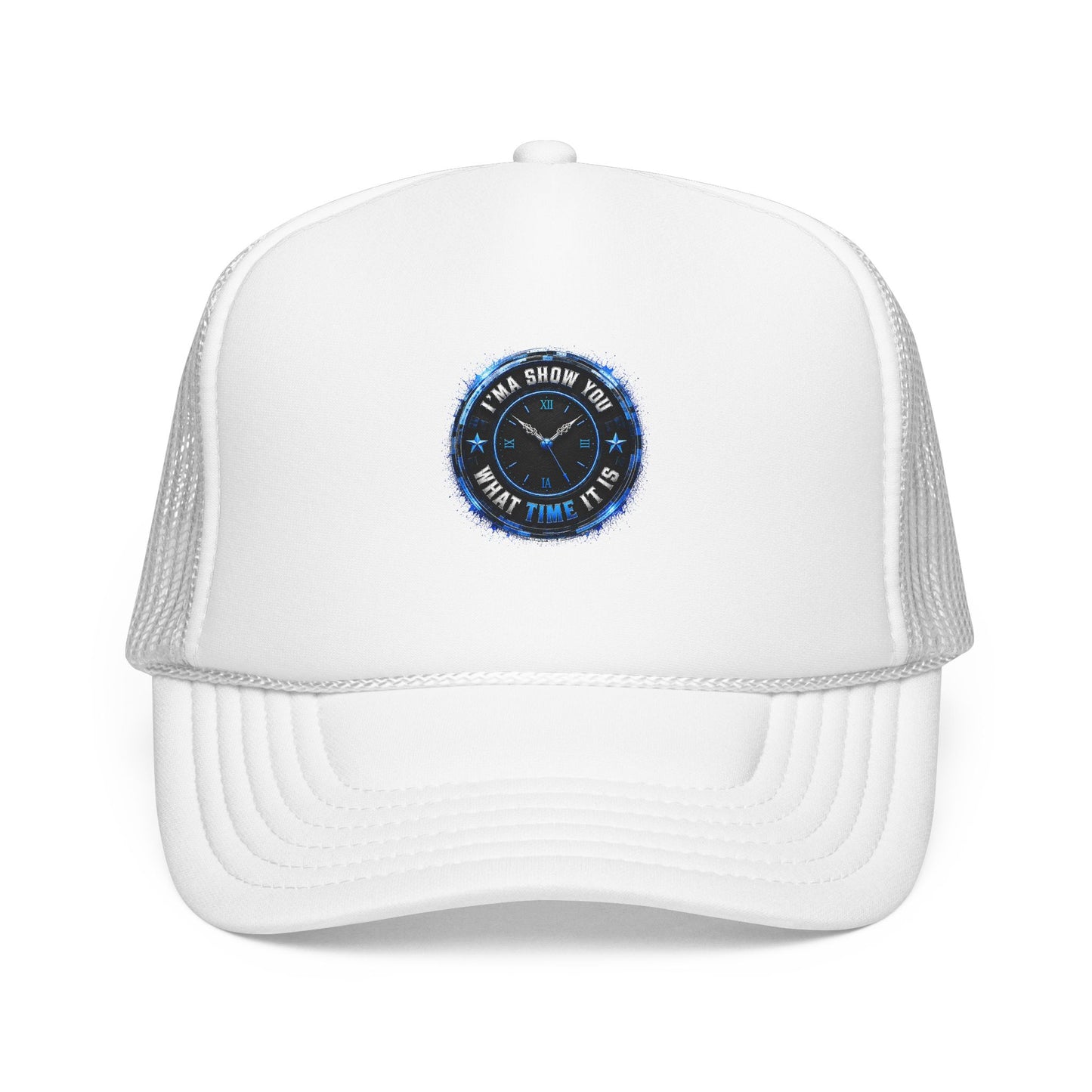 Retro 'Time Is What Time It Is' Foam Trucker Hat