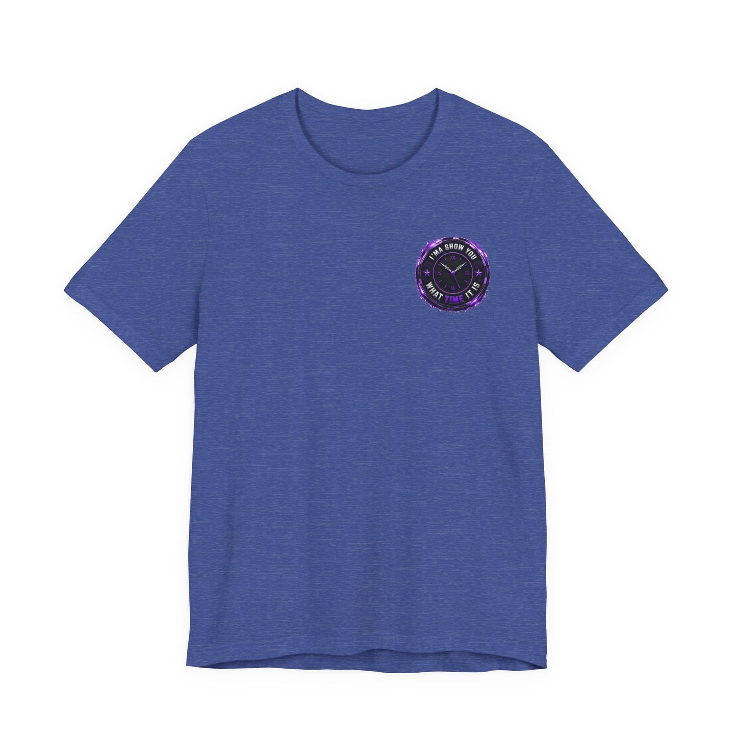 Pocket Cosmic Clock Tee — "Time to Glow" Graphic T‑Shirt