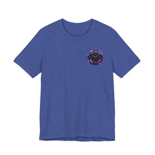 Pocket Cosmic Clock Tee — "Time to Glow" Graphic T‑Shirt