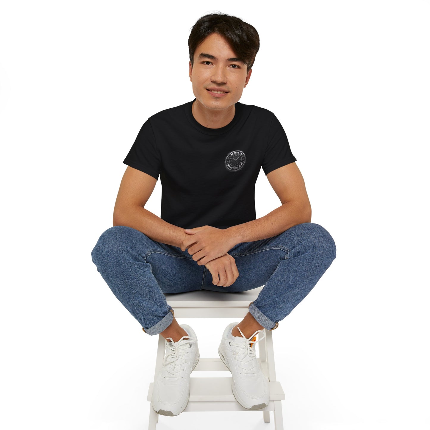 Surf Club Pocket Tee — Retro Wave Logo Cotton T-Shirt