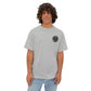 Vintage Patch Logo Tee — Minimal Chest Emblem Casual T‑Shirt