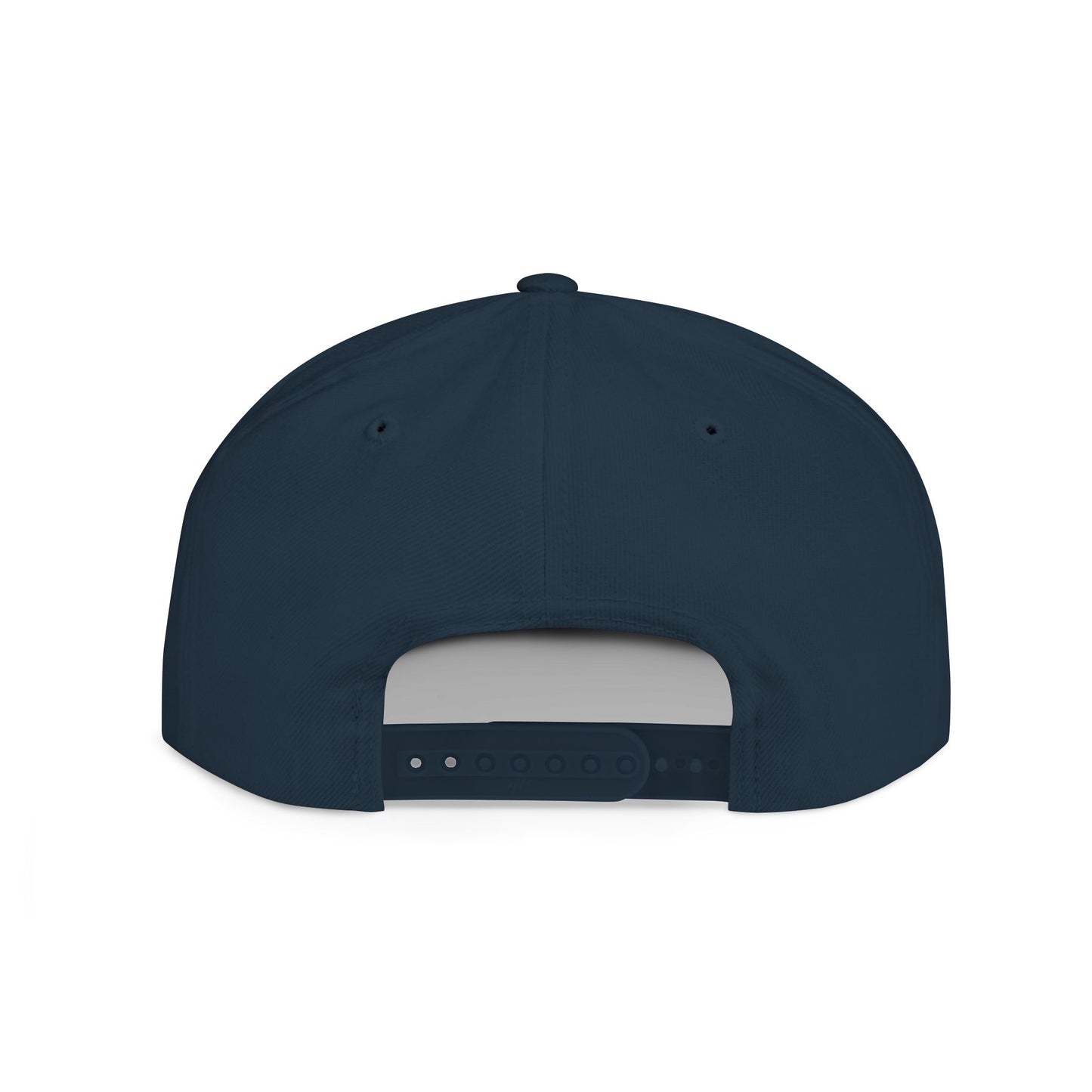 Snapback Hat — Gold Seal Clock Logo Flat Bill Cap