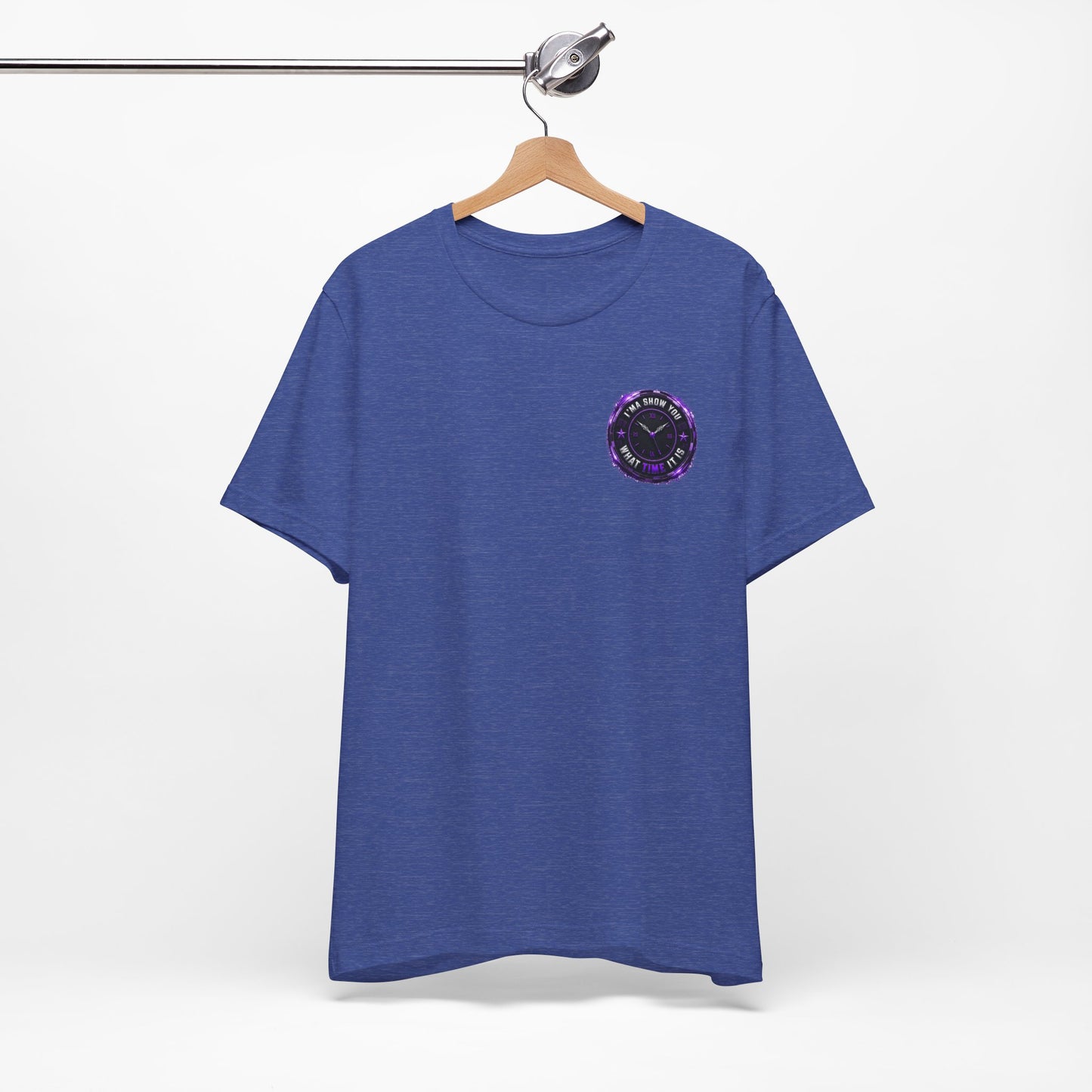Pocket Cosmic Clock Tee — "Time to Glow" Graphic T‑Shirt