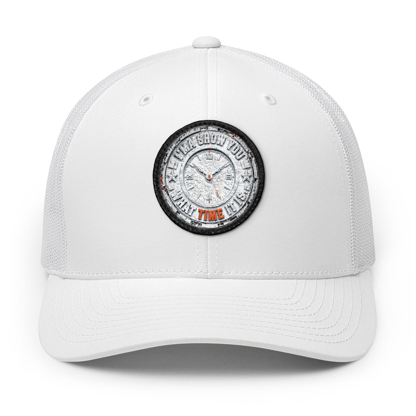Trucker Cap — Embroidered Diamond Watch Patch Snapback