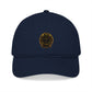 Embroidered Sunflower Badge Organic Baseball Cap