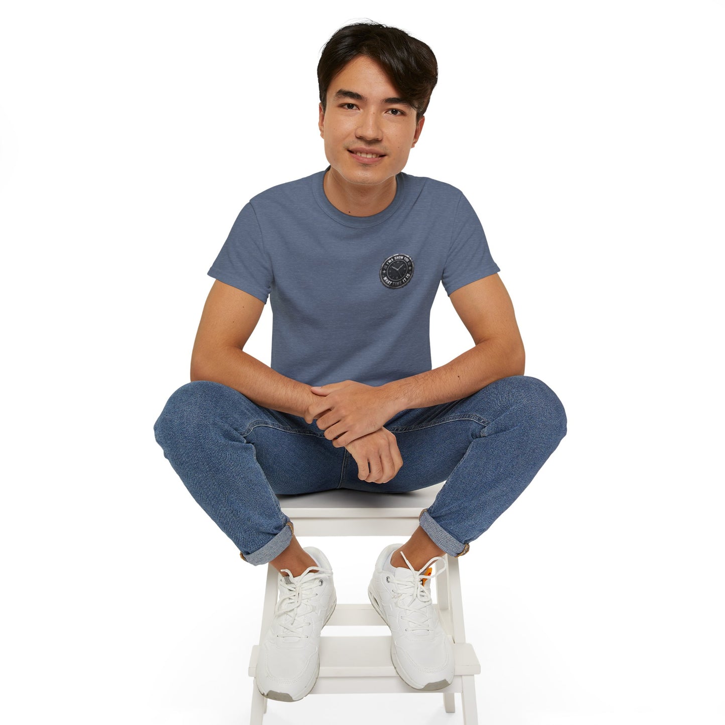Surf Club Pocket Tee — Retro Wave Logo Cotton T-Shirt