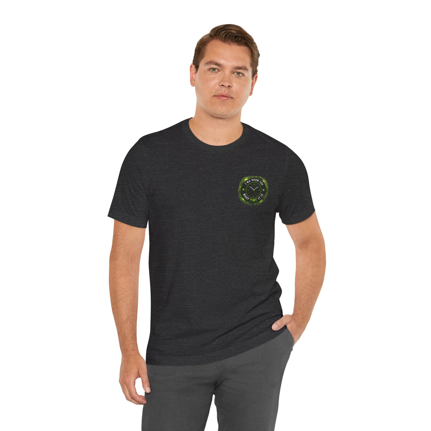 T‑Shirt — Green Camo Tactical Clock Logo Tee