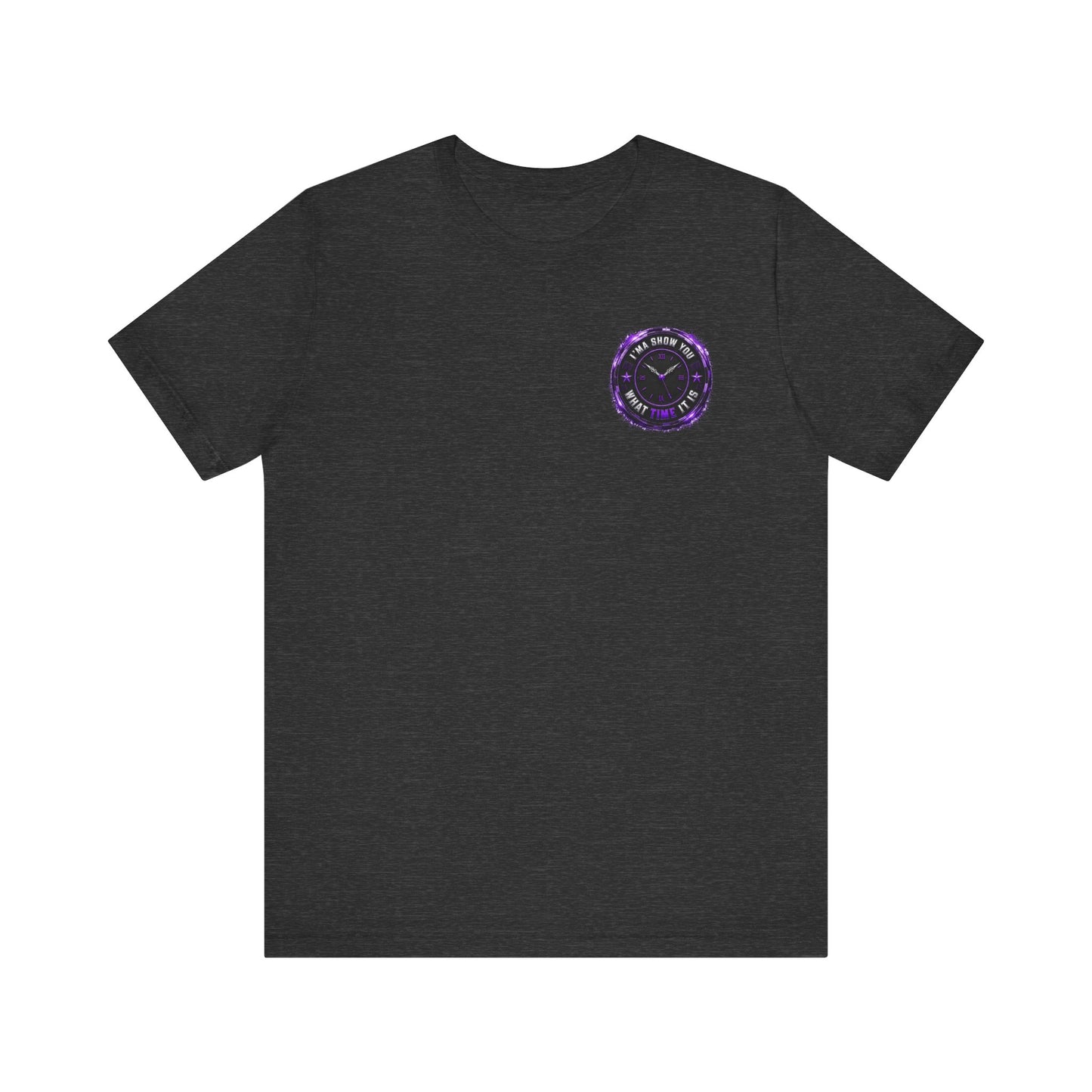 Pocket Cosmic Clock Tee — "Time to Glow" Graphic T‑Shirt