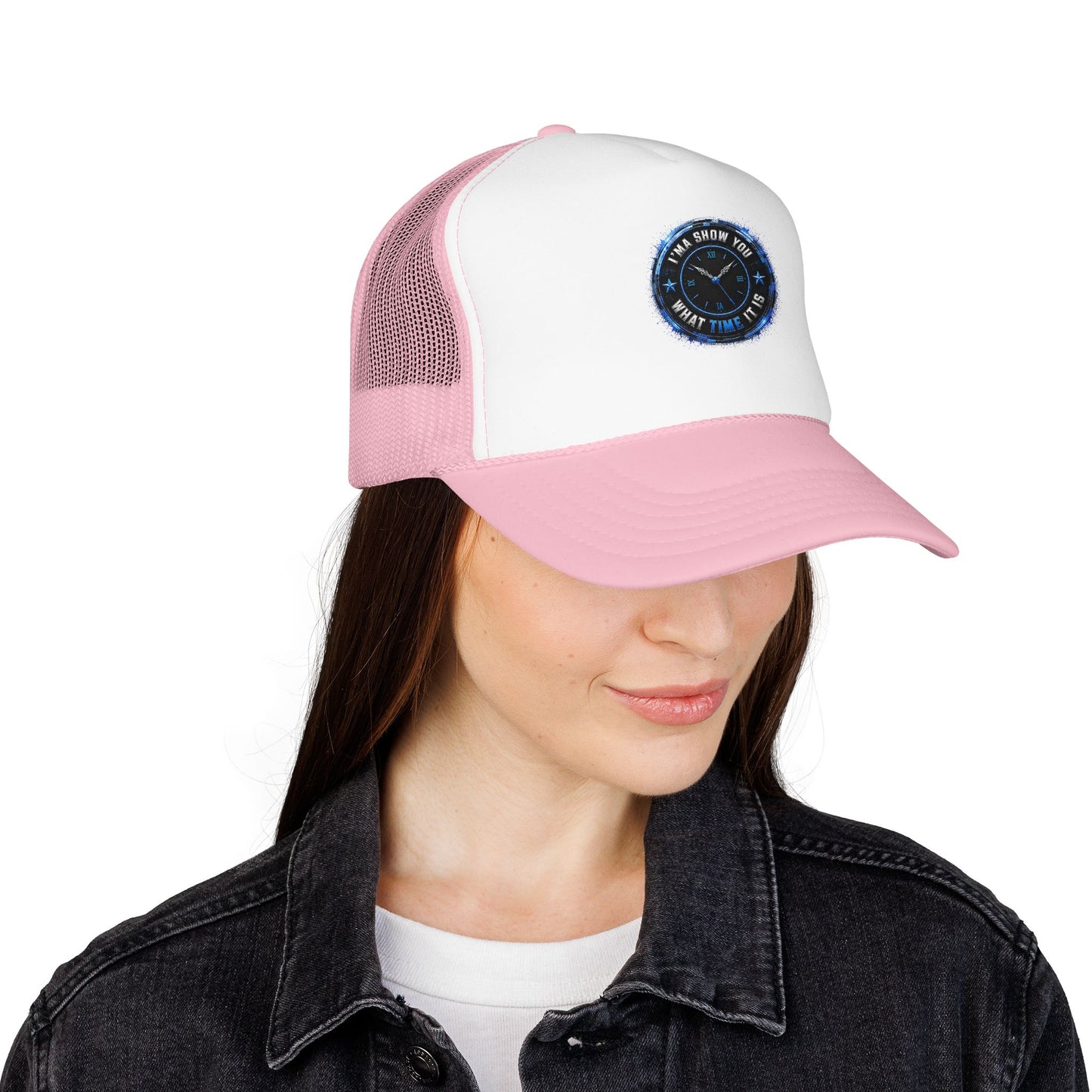 Retro 'Time Is What Time It Is' Foam Trucker Hat
