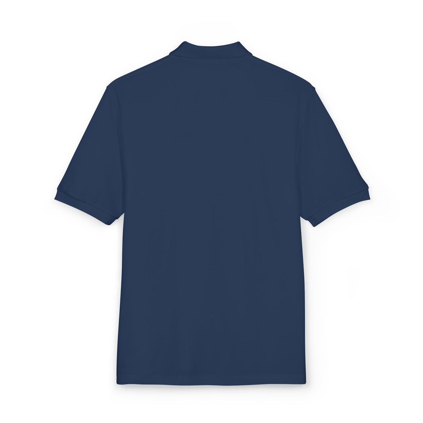 Embroidered Compass Logo Polo — Casual Nautical Work Shirt