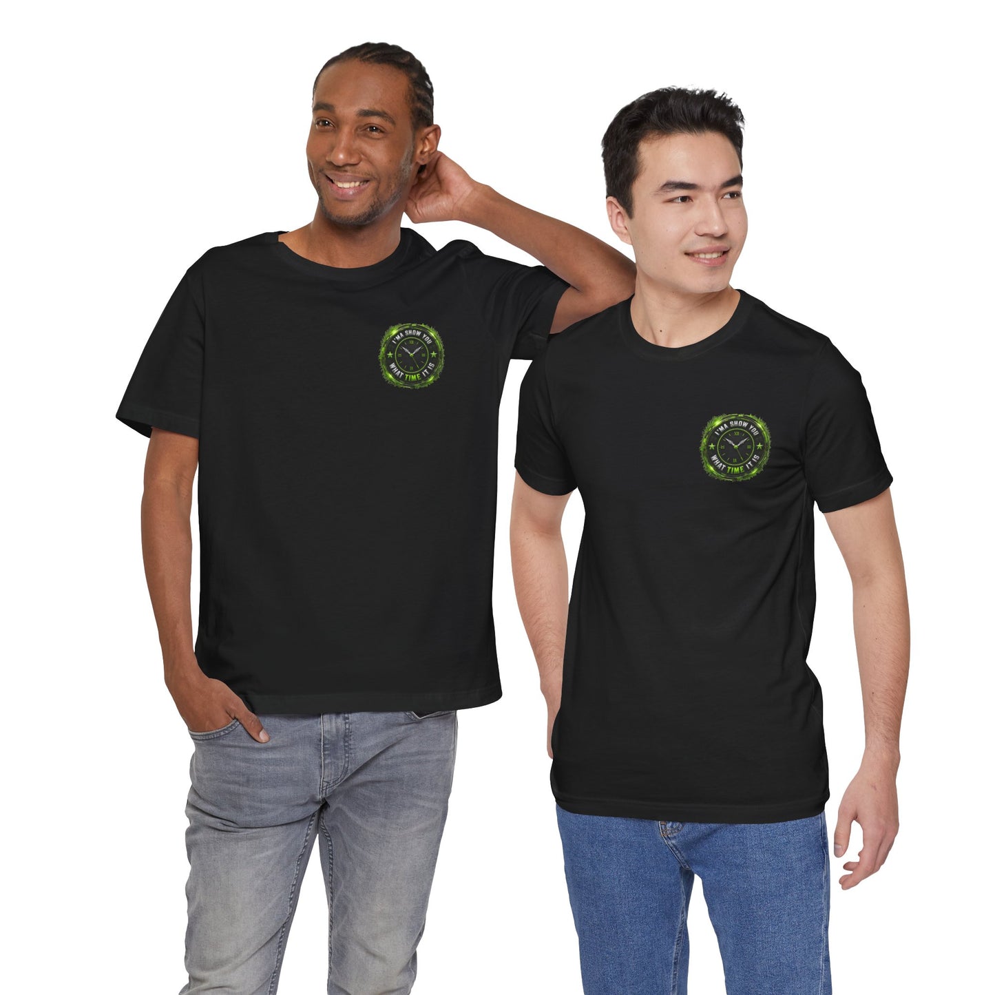 T‑Shirt — Green Camo Tactical Clock Logo Tee