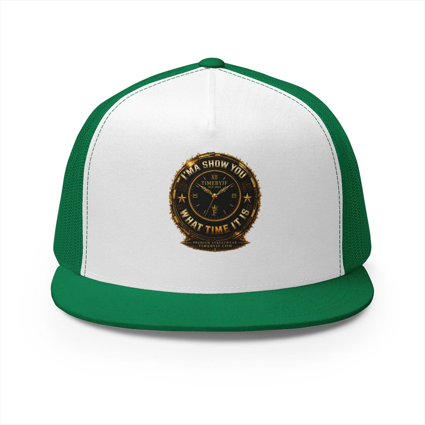 Trucker Cap — 'I’MA SHOW YOU WHAT TIME IT IS' Vintage Compass Logo Snapback