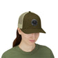 Trucker Cap — Distressed Round Patch 'Don't Ask Me' Vintage Logo