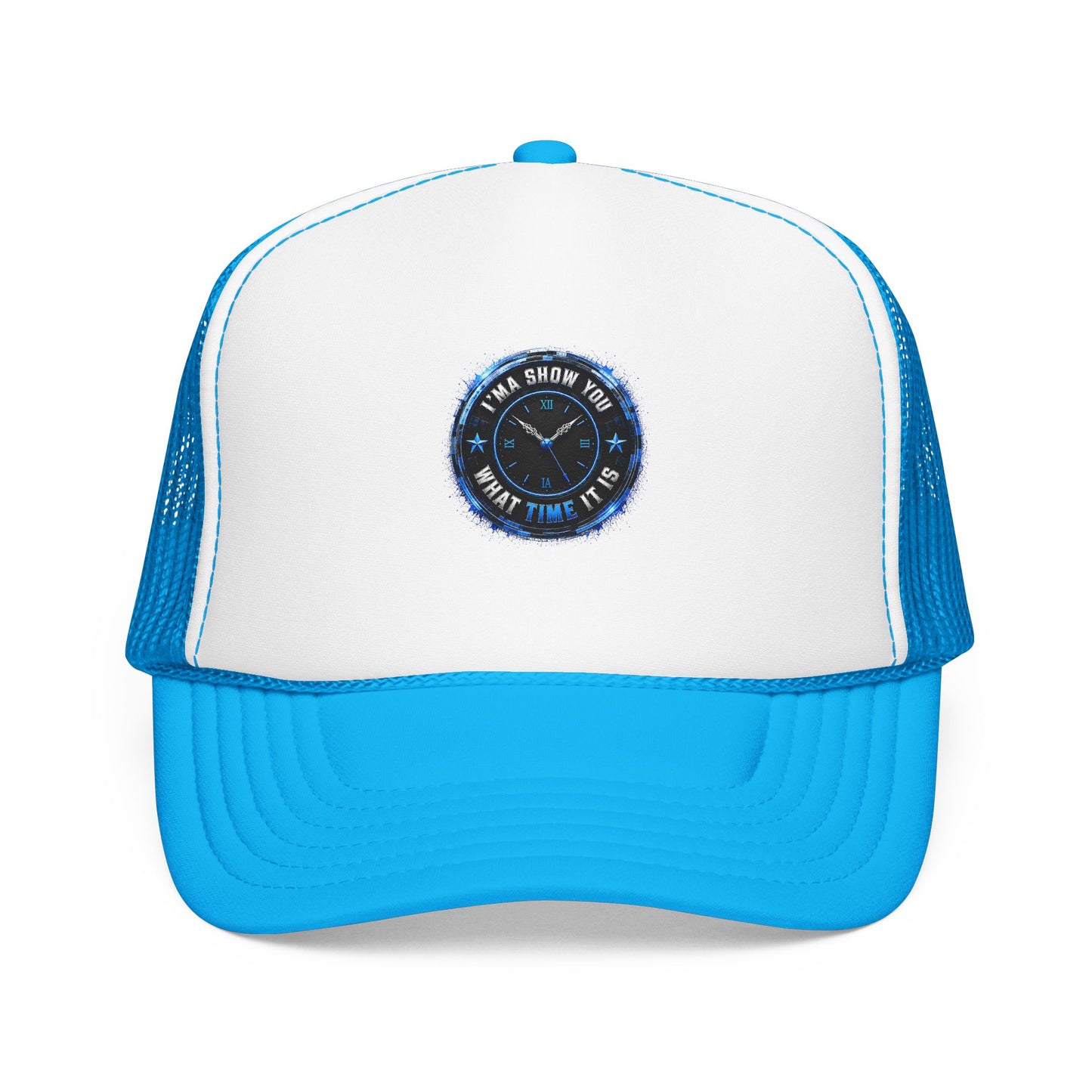 Retro 'Time Is What Time It Is' Foam Trucker Hat