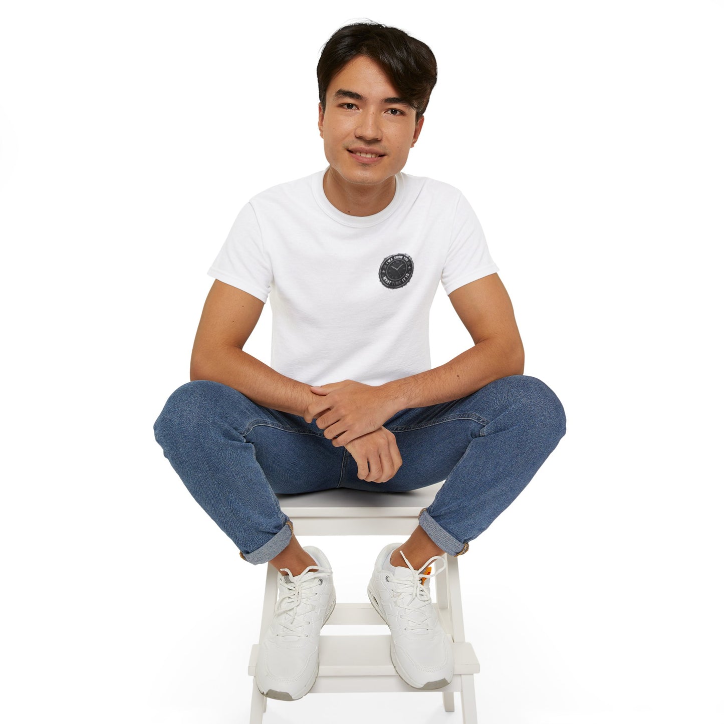 Surf Club Pocket Tee — Retro Wave Logo Cotton T-Shirt