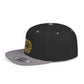 Snapback Hat — Gold Seal Clock Logo Flat Bill Cap