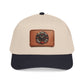 Vintage Compass Leather Patch Baseball Cap