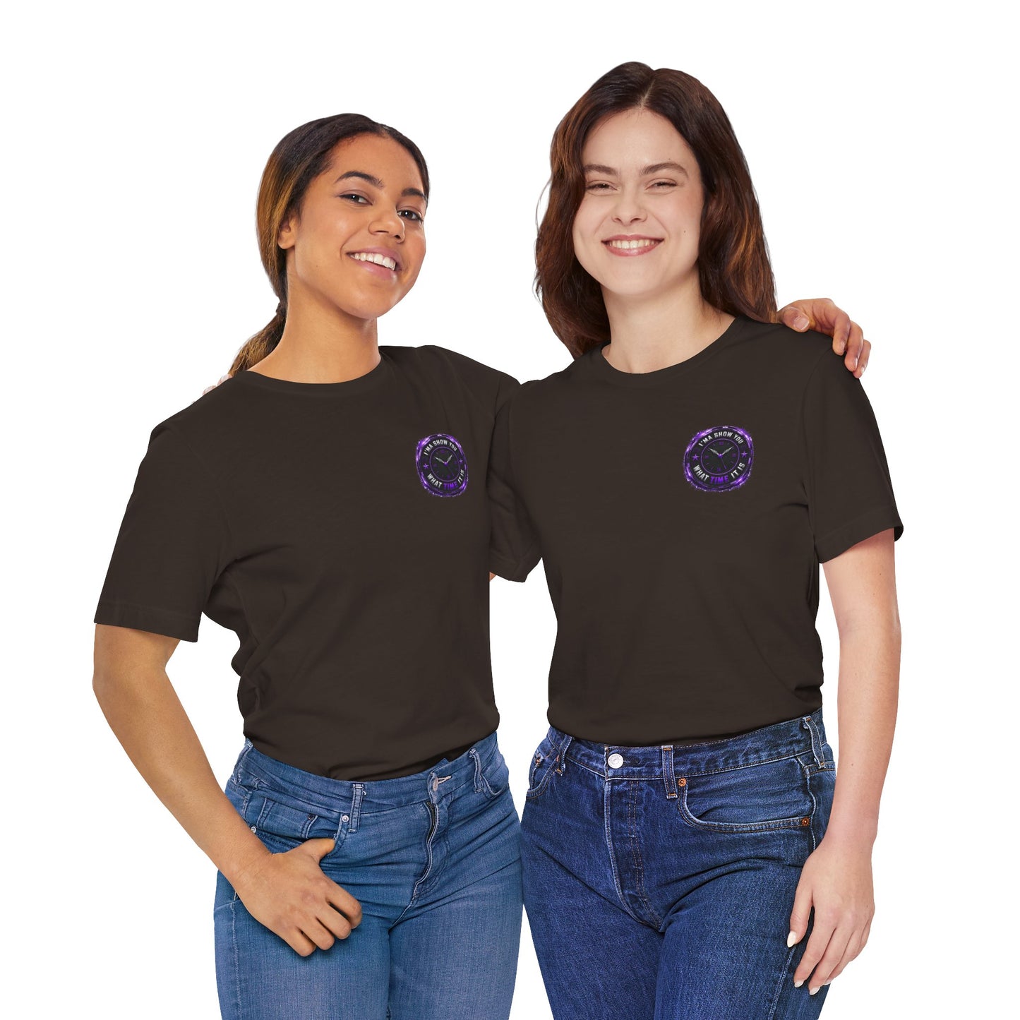 Pocket Cosmic Clock Tee — "Time to Glow" Graphic T‑Shirt