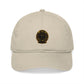 Embroidered Sunflower Badge Organic Baseball Cap