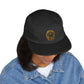 Embroidered Compass Badge 5-Panel Cap — Khaki Outdoor Adventure Hat