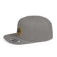 Snapback Hat — Gold Seal Clock Logo Flat Bill Cap
