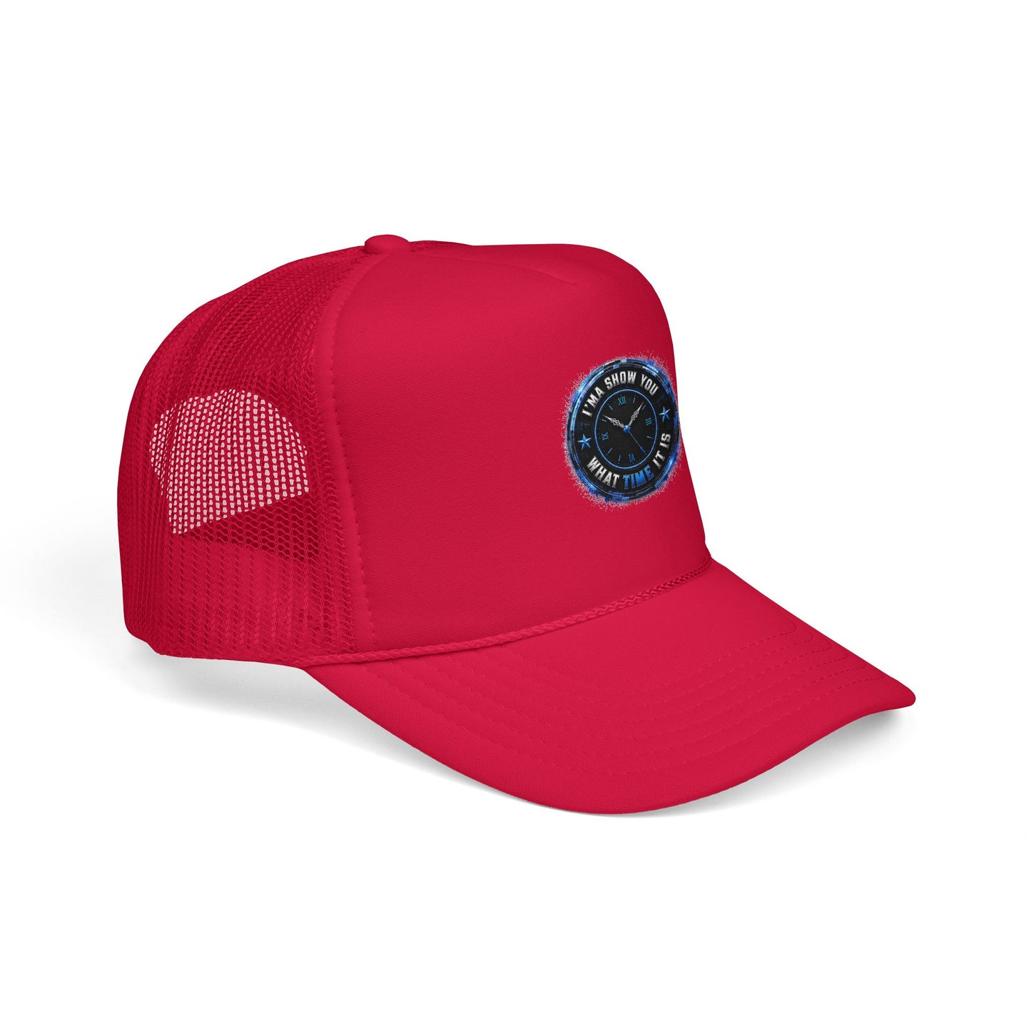 Retro 'Time Is What Time It Is' Foam Trucker Hat