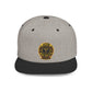Snapback Hat — Gold Seal Clock Logo Flat Bill Cap