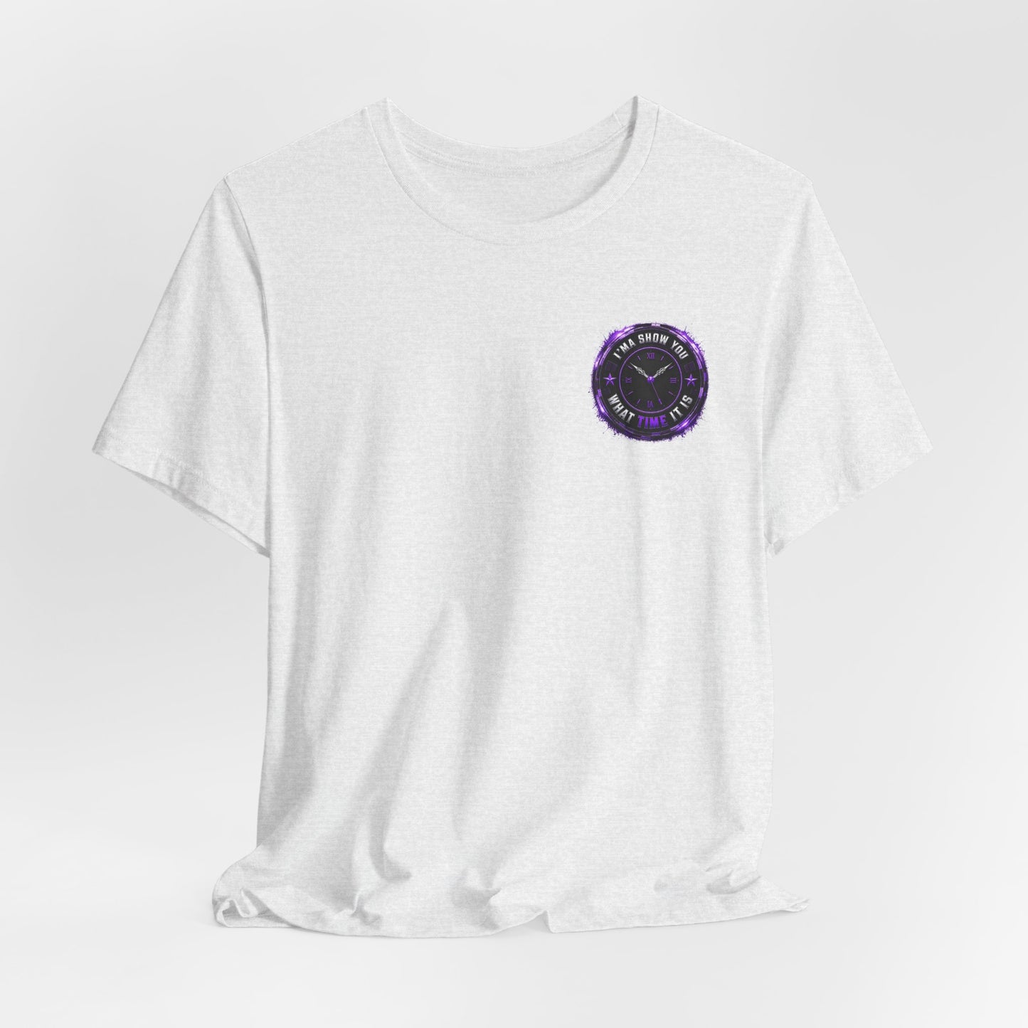 Pocket Cosmic Clock Tee — "Time to Glow" Graphic T‑Shirt
