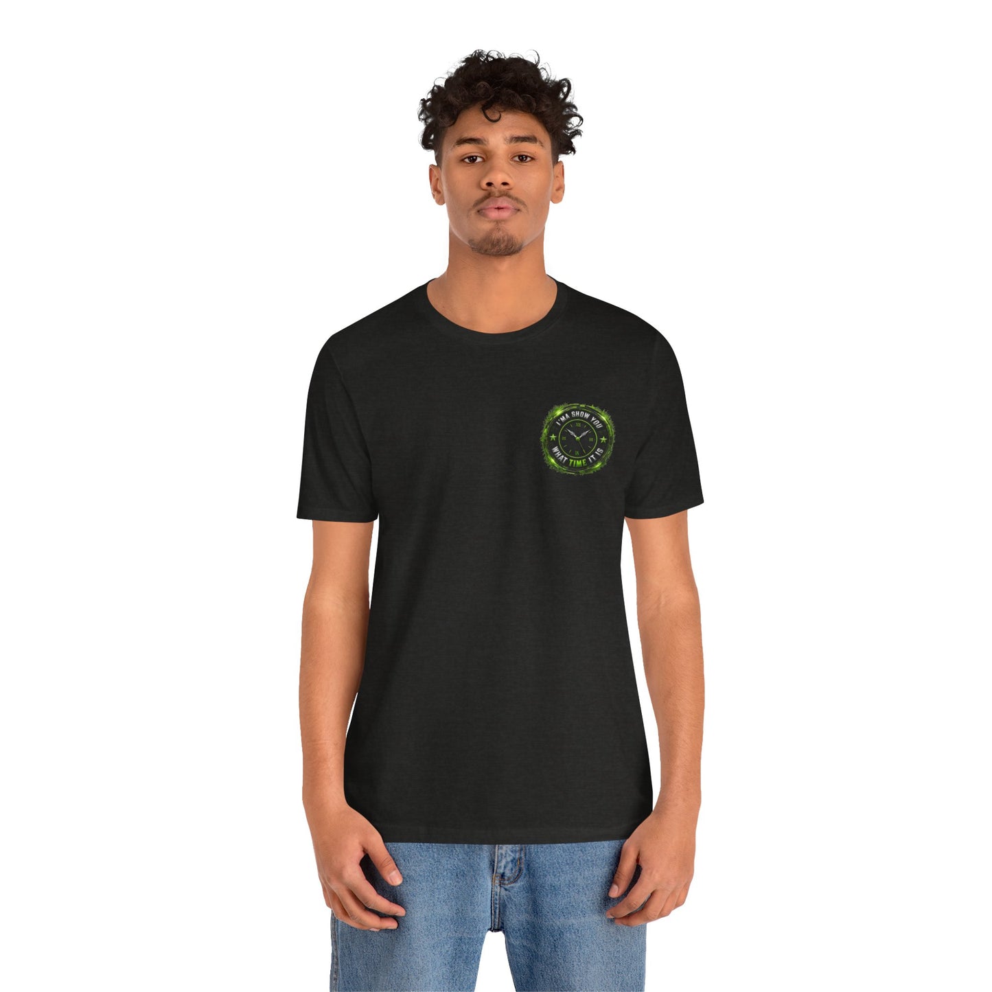 T‑Shirt — Green Camo Tactical Clock Logo Tee