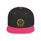 Snapback Hat — Gold Seal Clock Logo Flat Bill Cap