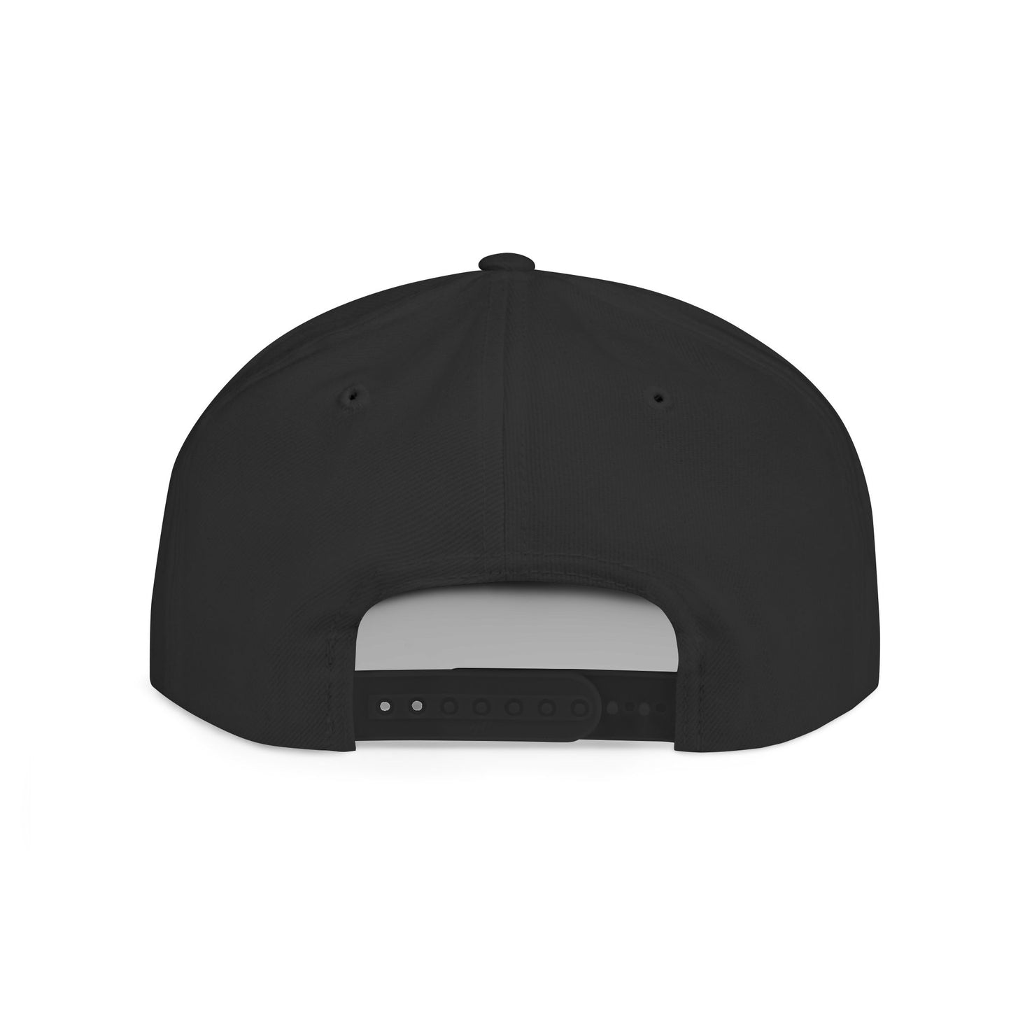 Snapback Hat — Gold Seal Clock Logo Flat Bill Cap