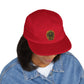 Embroidered Compass Badge 5-Panel Cap — Khaki Outdoor Adventure Hat