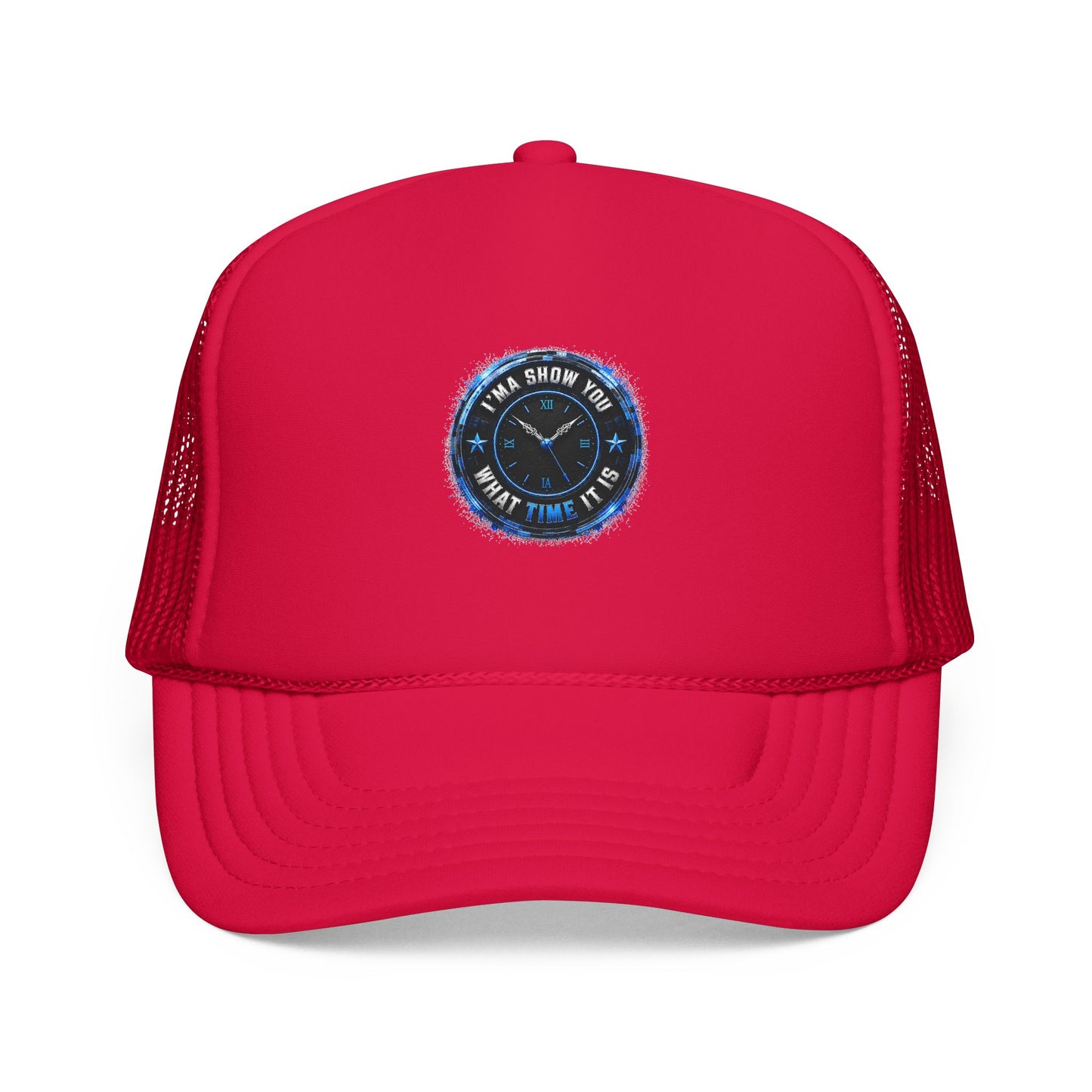 Retro 'Time Is What Time It Is' Foam Trucker Hat