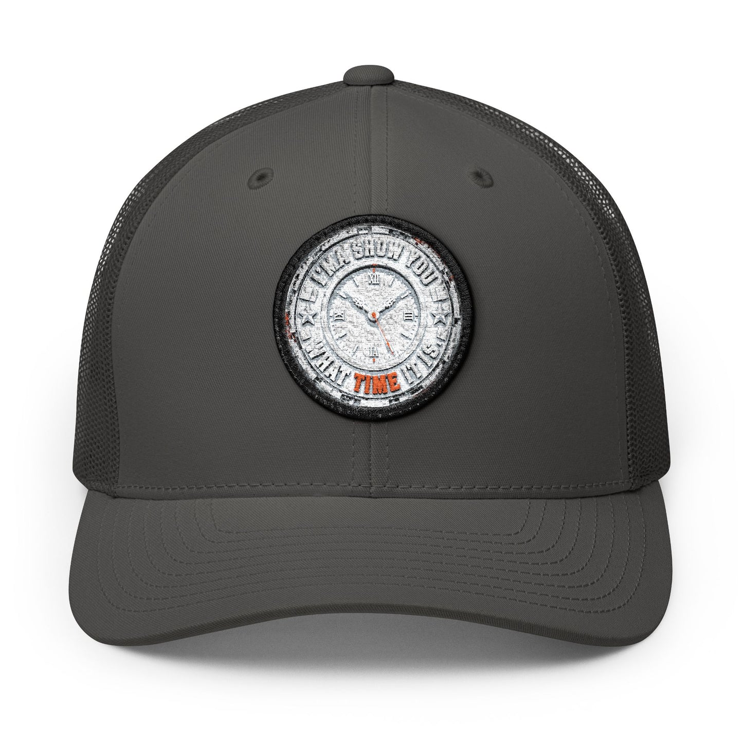 Trucker Cap — Embroidered Diamond Watch Patch Snapback