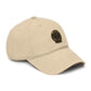 Washed Cotton Baseball Cap with Vintage Compass Patch - Adventure Travel Hat