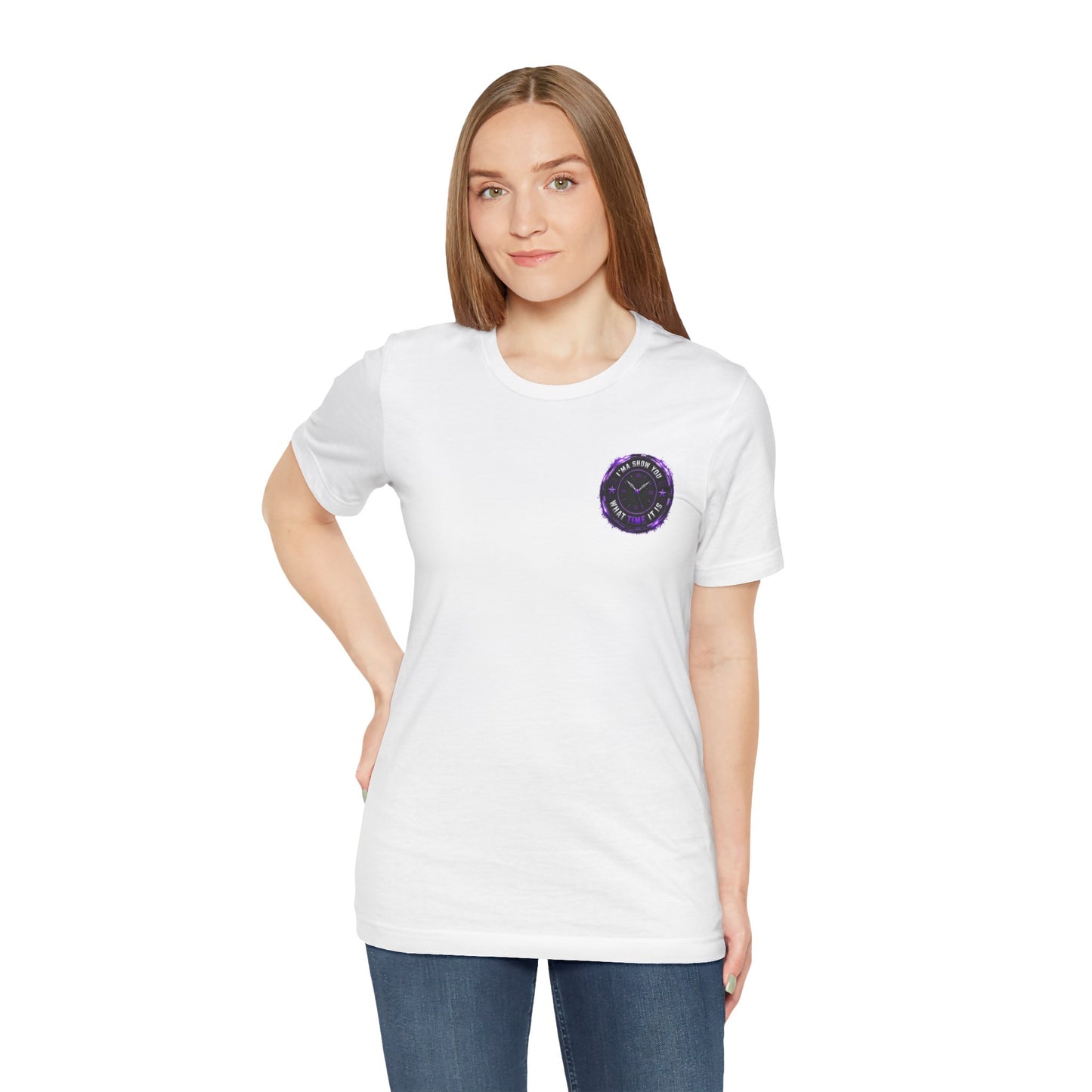 Pocket Cosmic Clock Tee — "Time to Glow" Graphic T‑Shirt