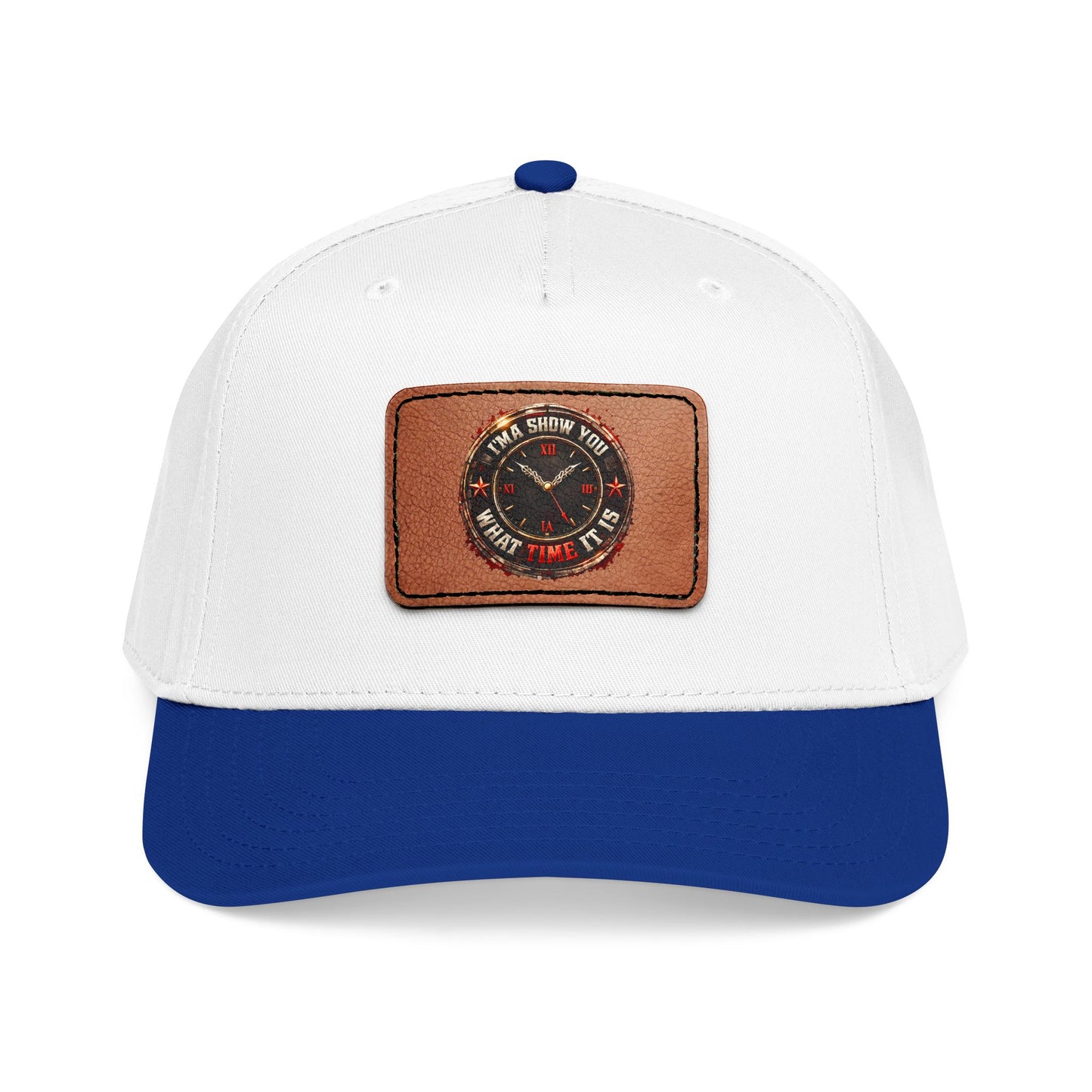 Vintage Compass Leather Patch Baseball Cap