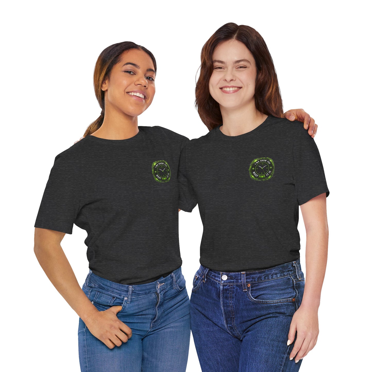 T‑Shirt — Green Camo Tactical Clock Logo Tee