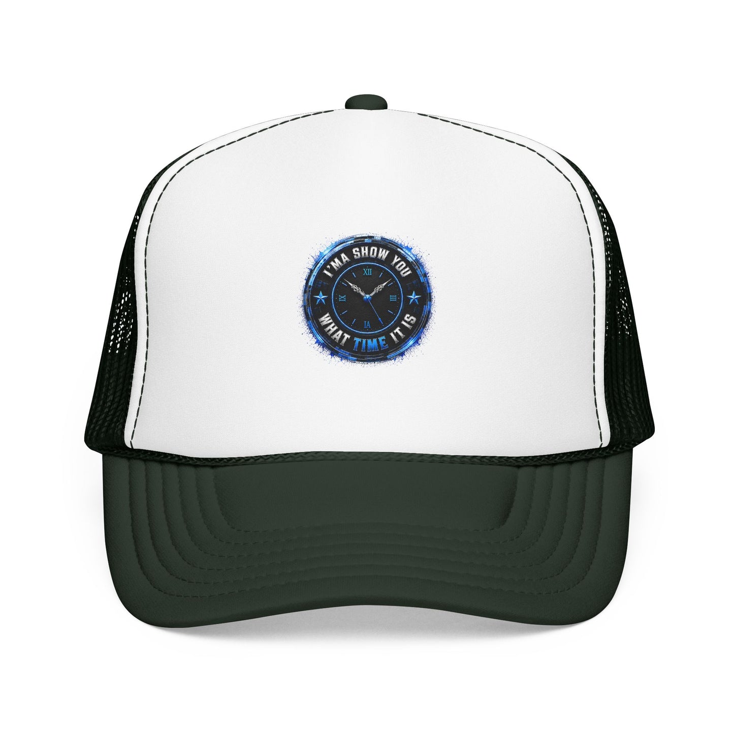 Retro 'Time Is What Time It Is' Foam Trucker Hat