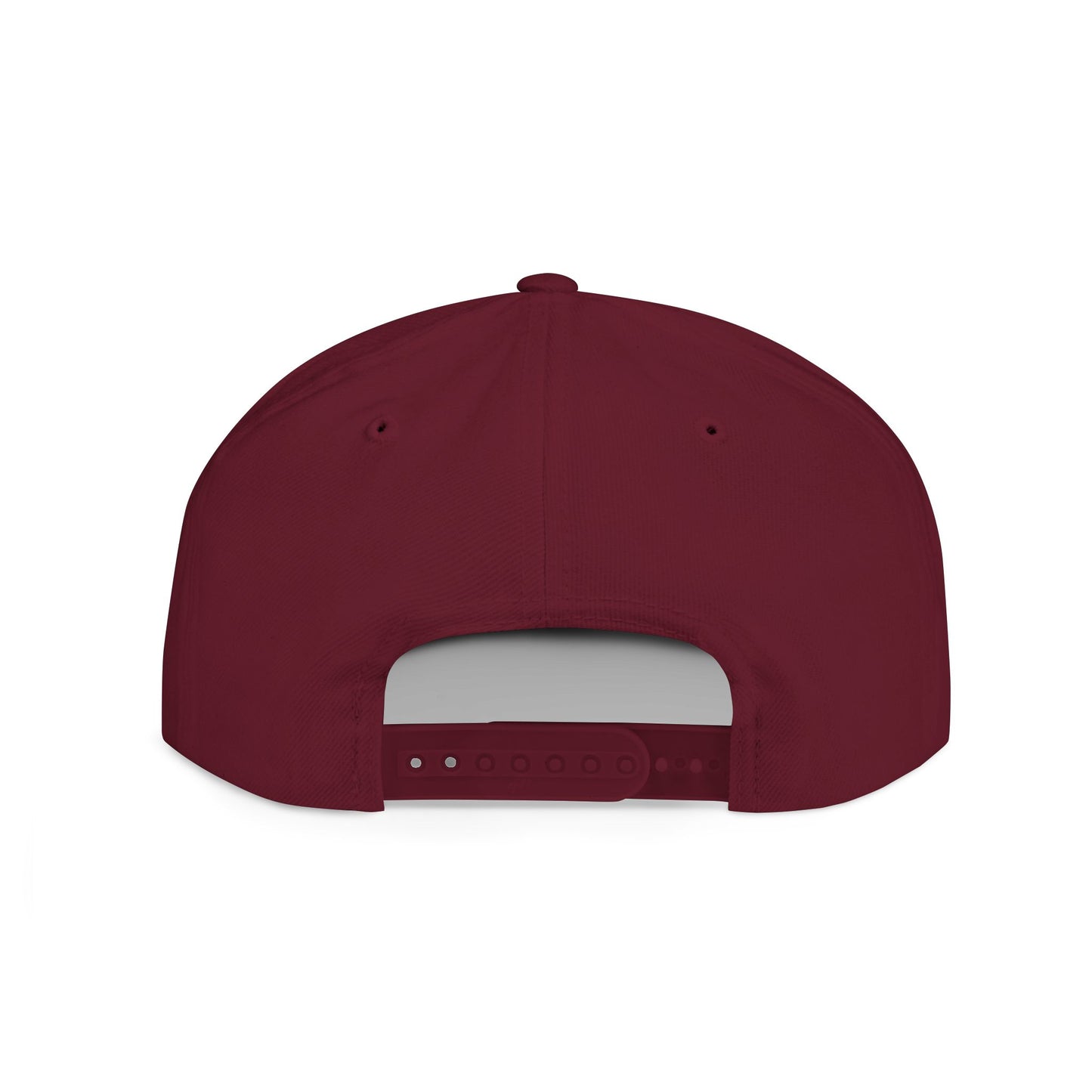 Snapback Hat — Gold Seal Clock Logo Flat Bill Cap