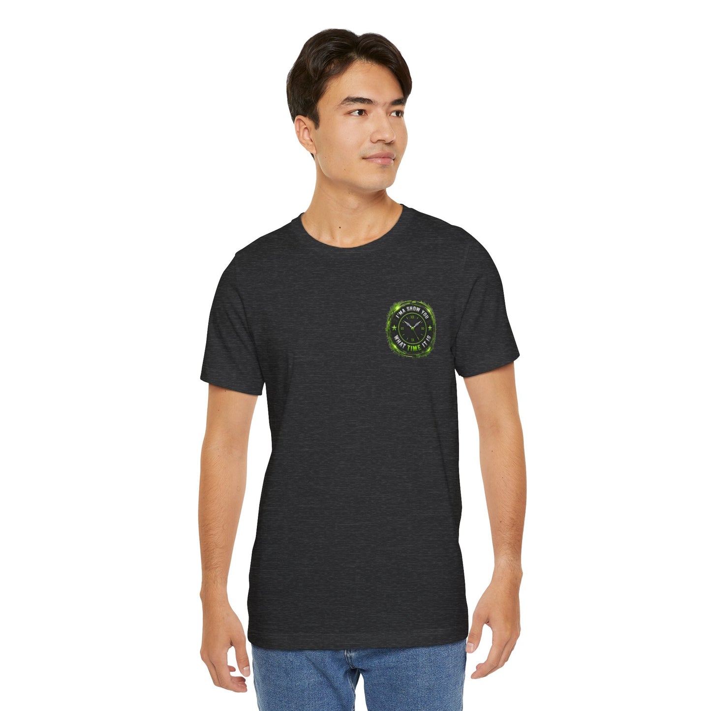 T‑Shirt — Green Camo Tactical Clock Logo Tee