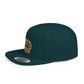 Snapback Hat — Gold Seal Clock Logo Flat Bill Cap