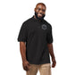Embroidered Compass Logo Polo — Casual Nautical Work Shirt