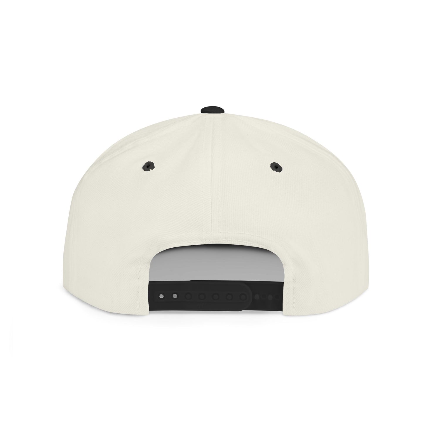Snapback Hat — Gold Seal Clock Logo Flat Bill Cap