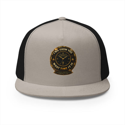 Vintage Sheriff Badge Trucker Cap — "I'ma Show You What Time It Is" Mesh Snapback