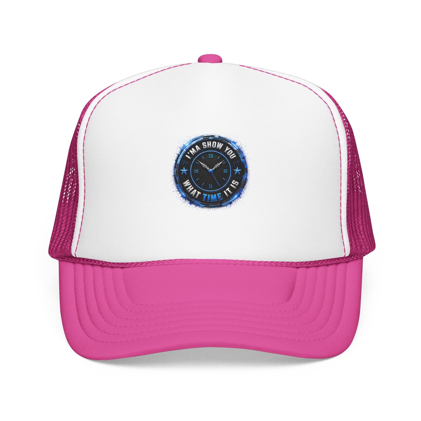 Retro 'Time Is What Time It Is' Foam Trucker Hat