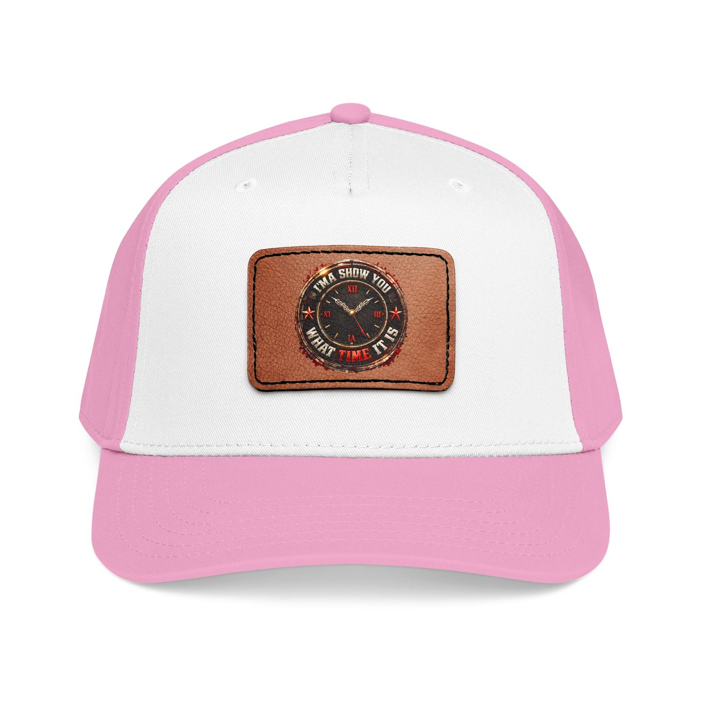 Vintage Compass Leather Patch Baseball Cap
