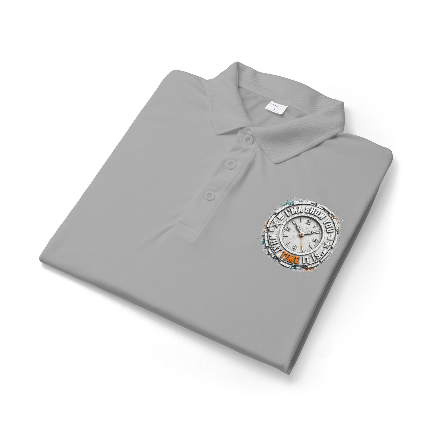 Embroidered Compass Logo Polo — Sport Performance Short-Sleeve