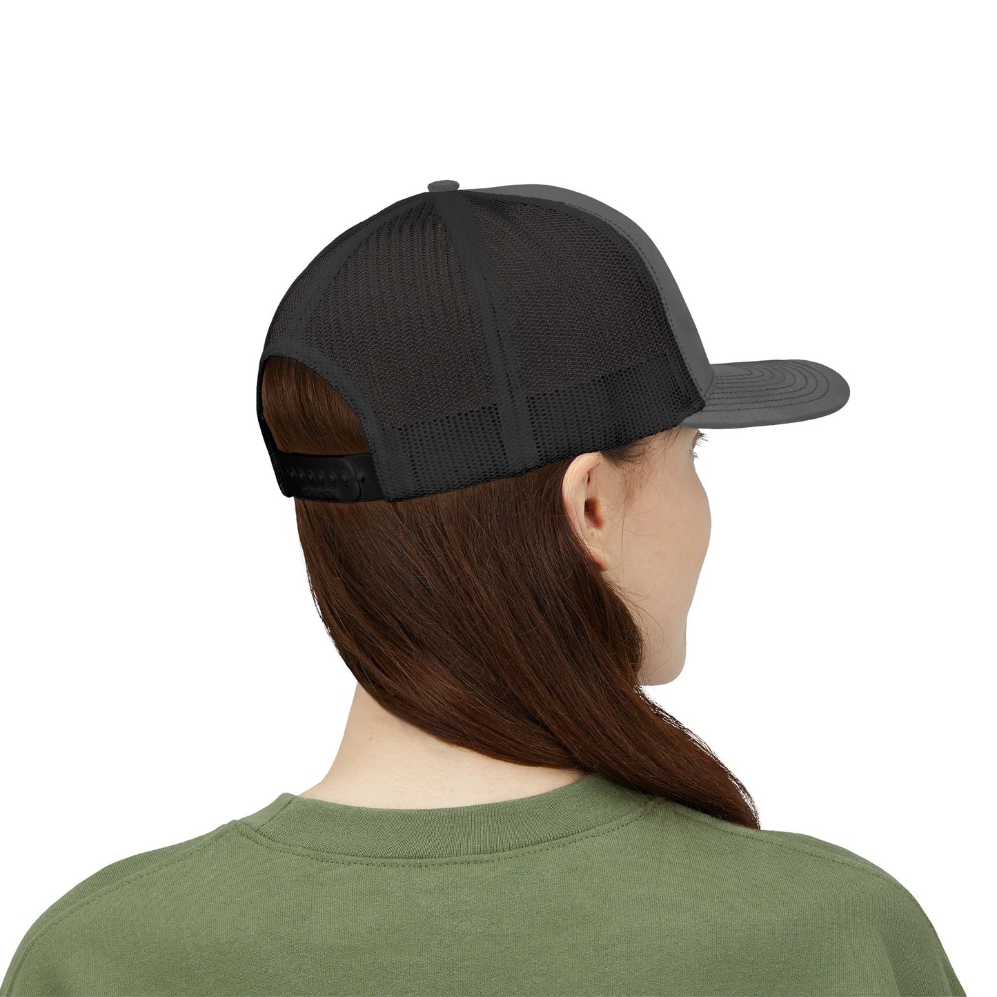 Trucker Cap — Distressed Round Patch 'Don't Ask Me' Vintage Logo