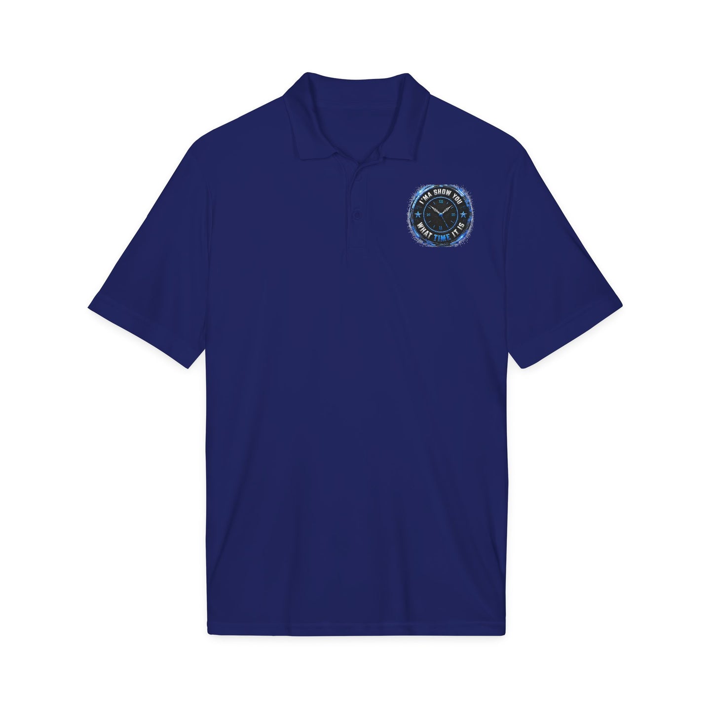 Embroidered 'I'm Shore This Time Is' Nautical Polo